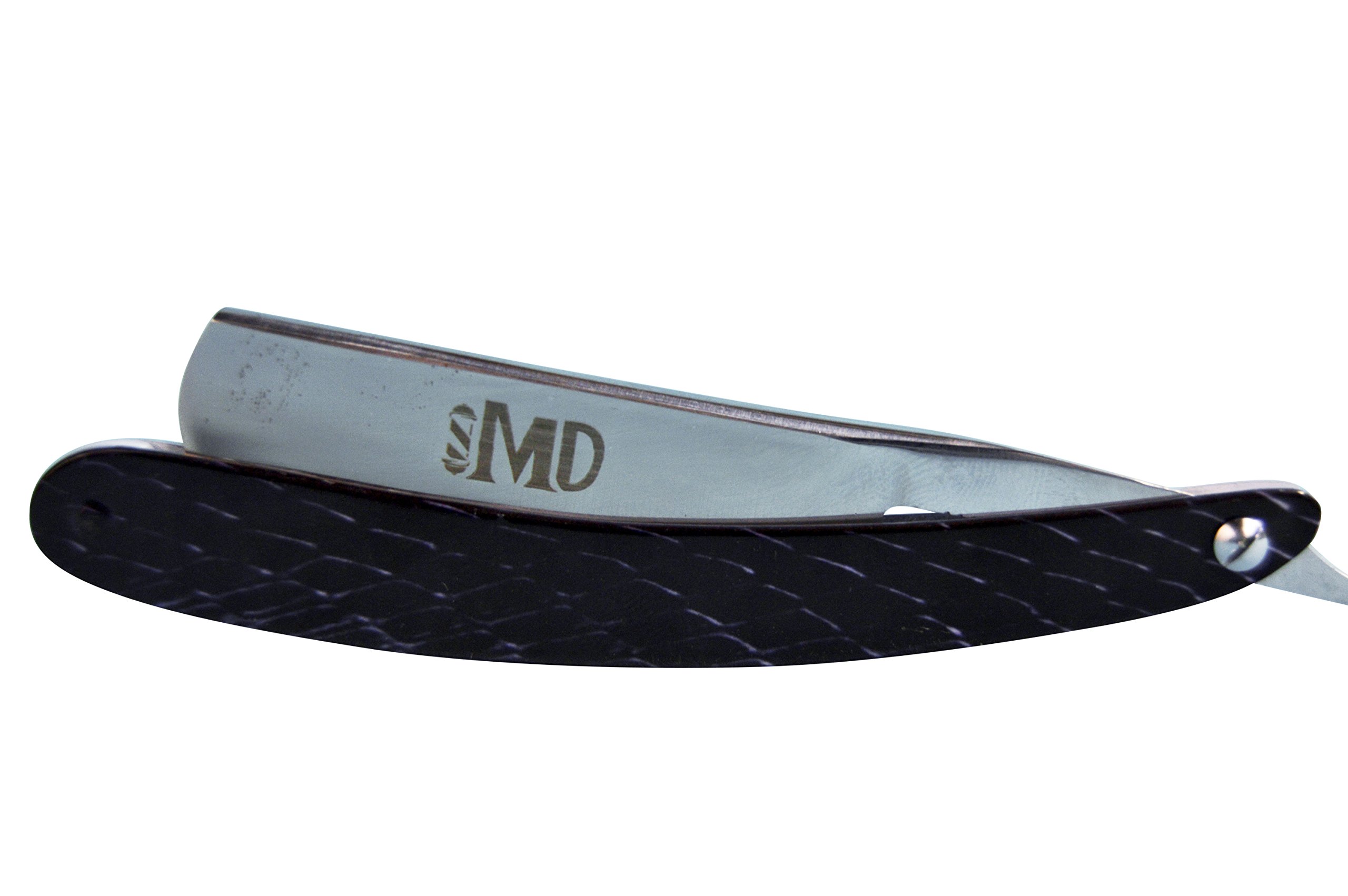 ~SHAVE READY~ MD Black Cobra Straight Razor (Steel)
