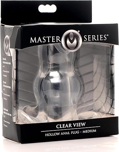 Miniatura 4 de Master Series Clear View - Enchufe anal hueco - Mediano, (AG732-Med)