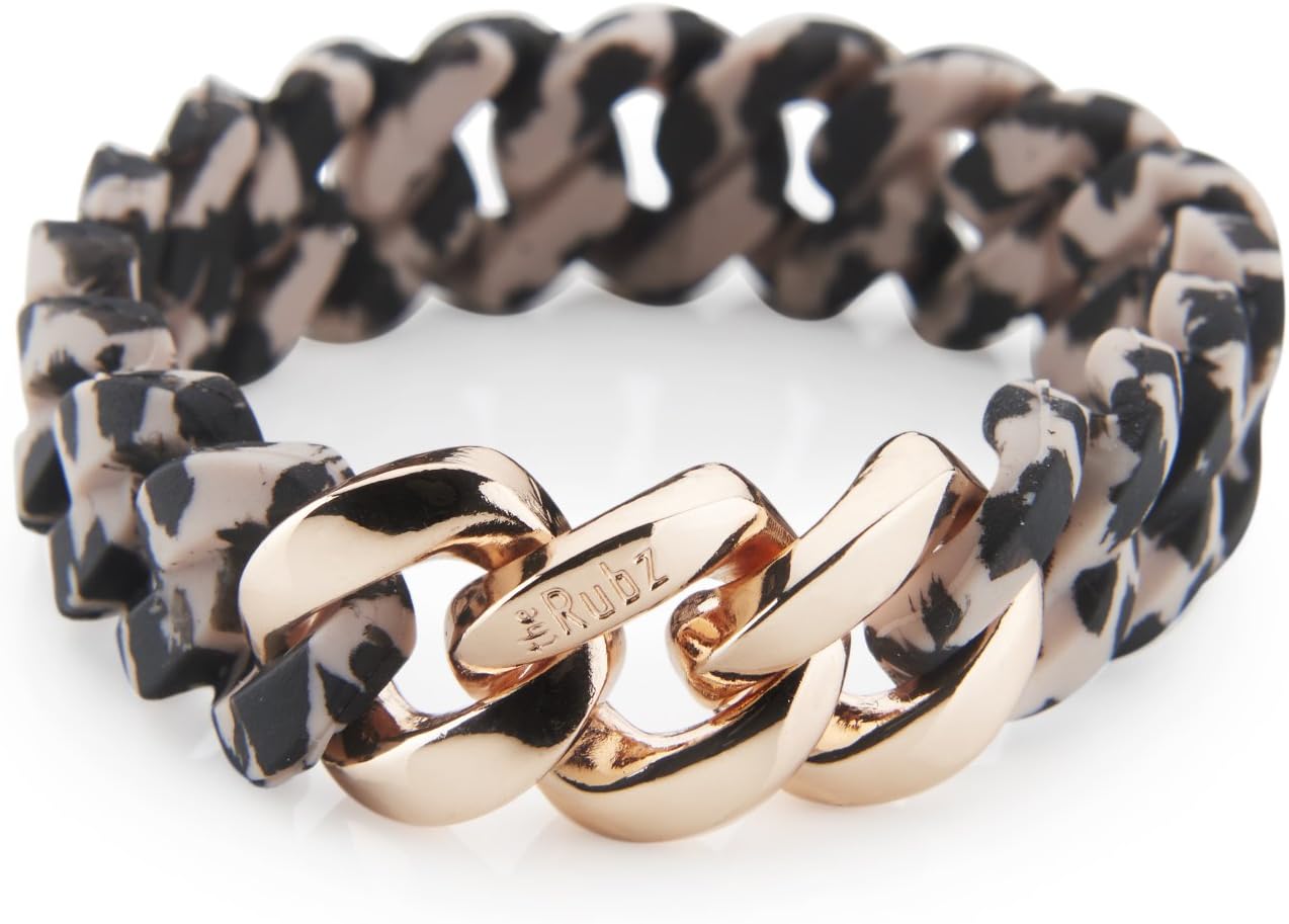 TheRubz Silicone Bracelet, Leo Rose/Rosegold-Tone, Classic 15Mm Medium