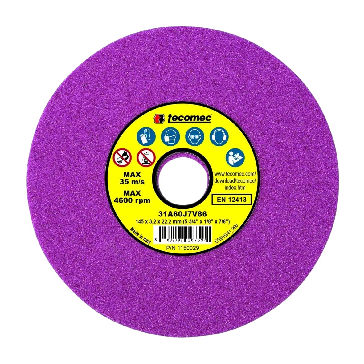 Tecomec 1150029 - Rueda de molienda de 5-3/4 pulgadas, rubí