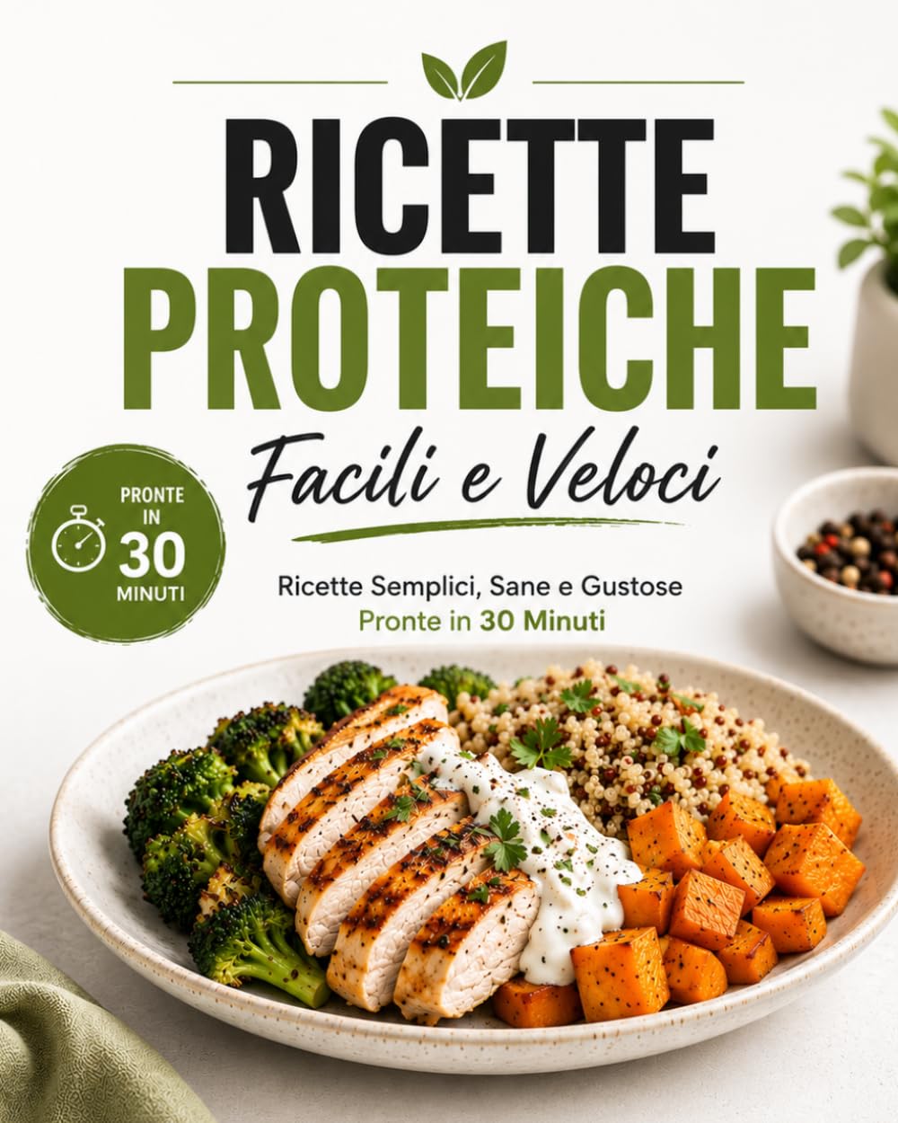 Ricette Proteiche Facili e Veloci: Ricette Semplici, Sane e Gustose Pronte in 30 Minuti