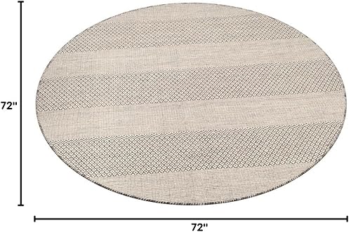 Vista 80 de Safavieh., Algodón, Marfil/Gris Acero