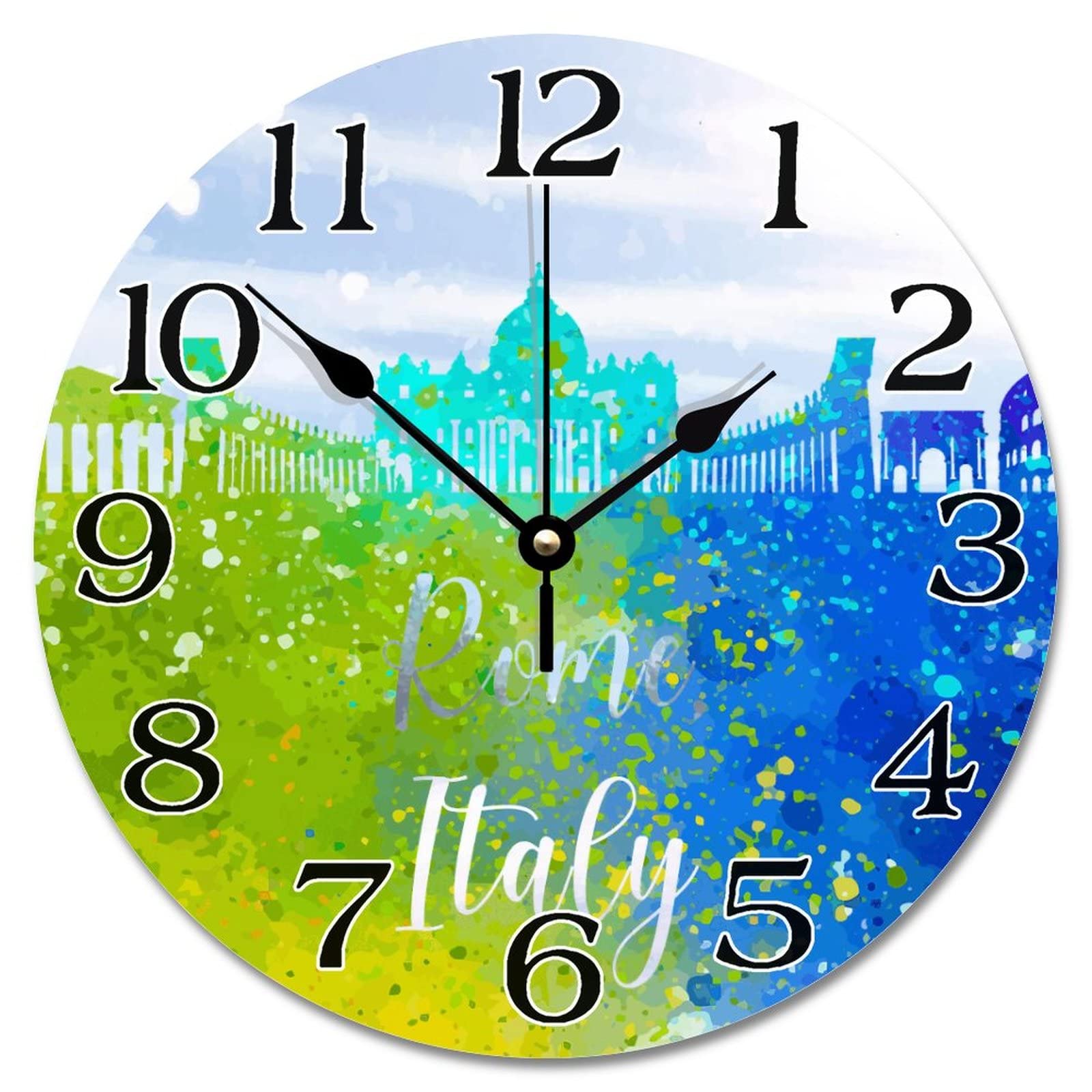 Horloge bois paysage de Rome : créez une ambiance italie moderne