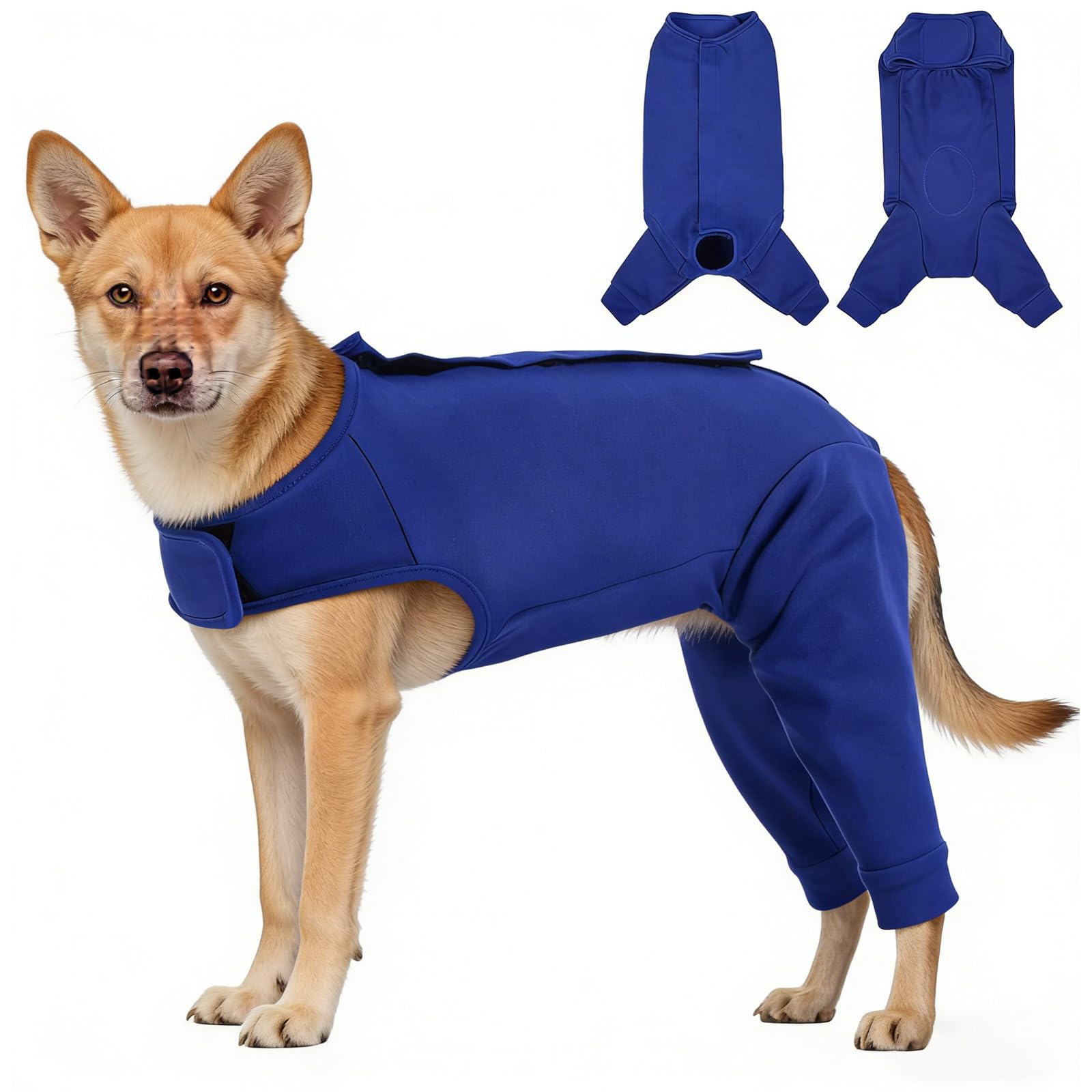 Hredyqw Dog Recovery Suit Post Surgical Protective Clothes With Leg Sleeves Prevents Licking Wound For Small Mediums