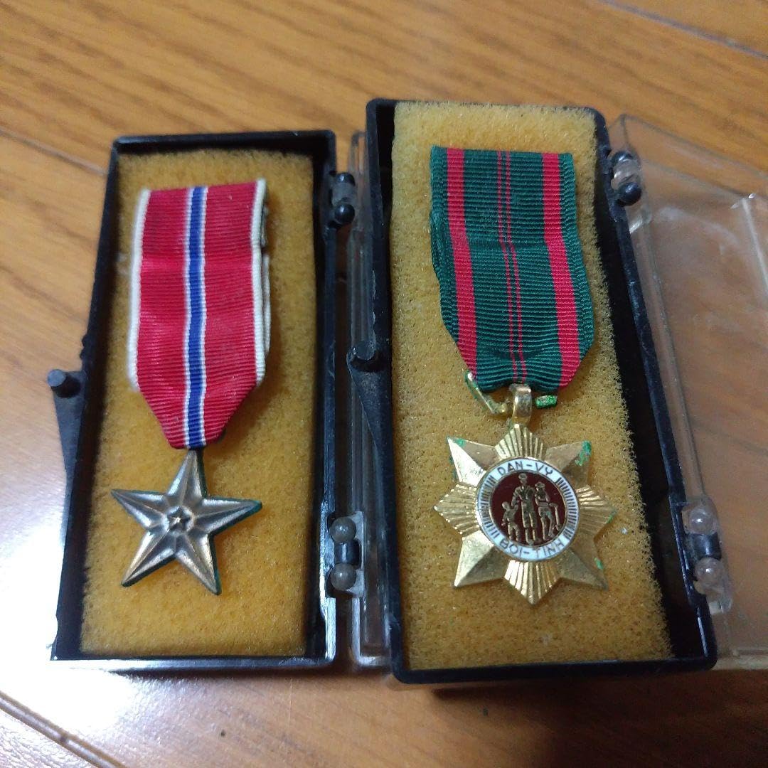 Amazon.co.jp: ※Vintage アメリカ軍 勲章ピンバッヂ（2個セット