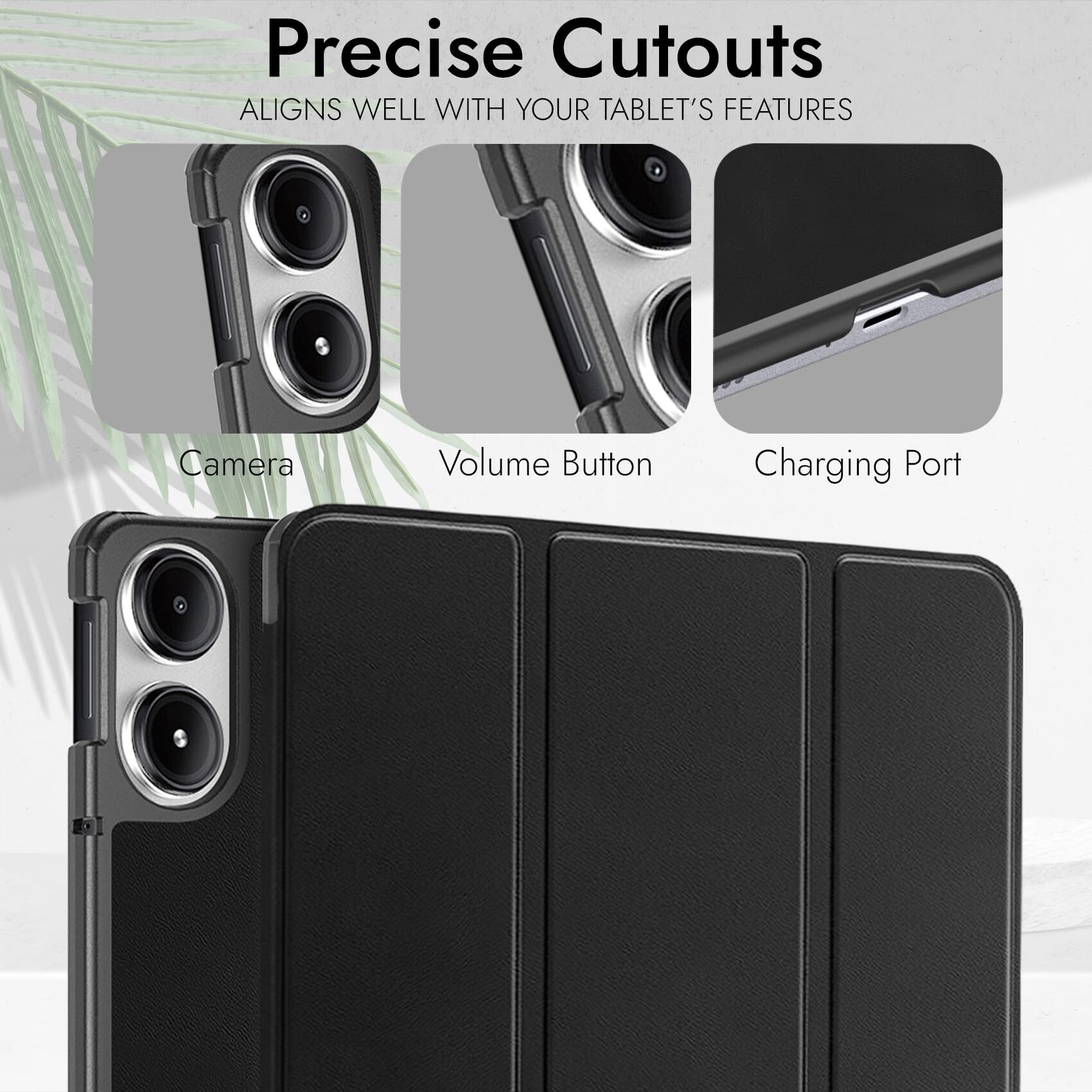 Robustrion Cover for Redmi Pad 2 Pro 12.1 inch Cover Case, Trifold Cover Case for Redmi Pad 2 Pro 5G Tablet Cover [Auto Sleep Wake Support] - Black — Amazon image 4