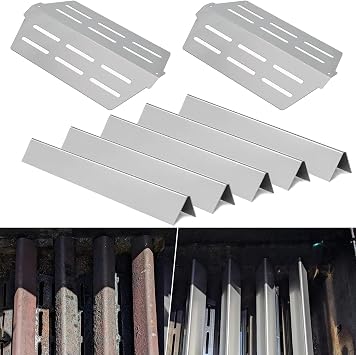Flavorizer Bars Heat Deflectors Replacement Parts for Weber Genesis 300 Series E310 E320 E330 EP310 EP320 EP330 S310 S330 Grills, 17.5 inch Heat Plate Shield Repair Kit Weber 7620 7622