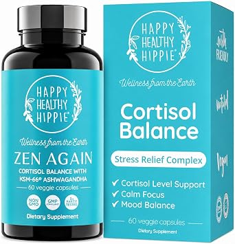 Zen Again Cortisol Supplements for Women - Stress Support Complex, 60 Ct