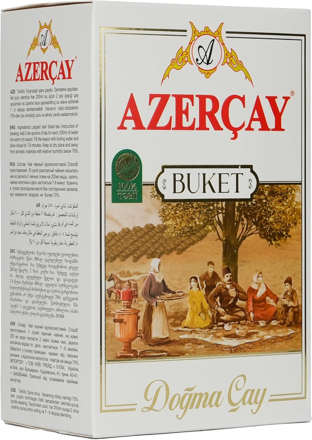 Azercay Buket 450 Gr Large-Leaved Black Velvet Tea