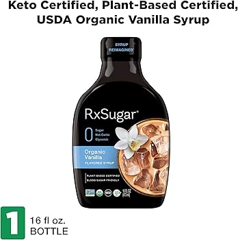 Amazon.com: RxSugar KHCH00395965 16 fl oz Organic Vanilla Syrup Amazon.com: RxSugar KHCH00395965 16 fl oz Organic Vanilla Syrup