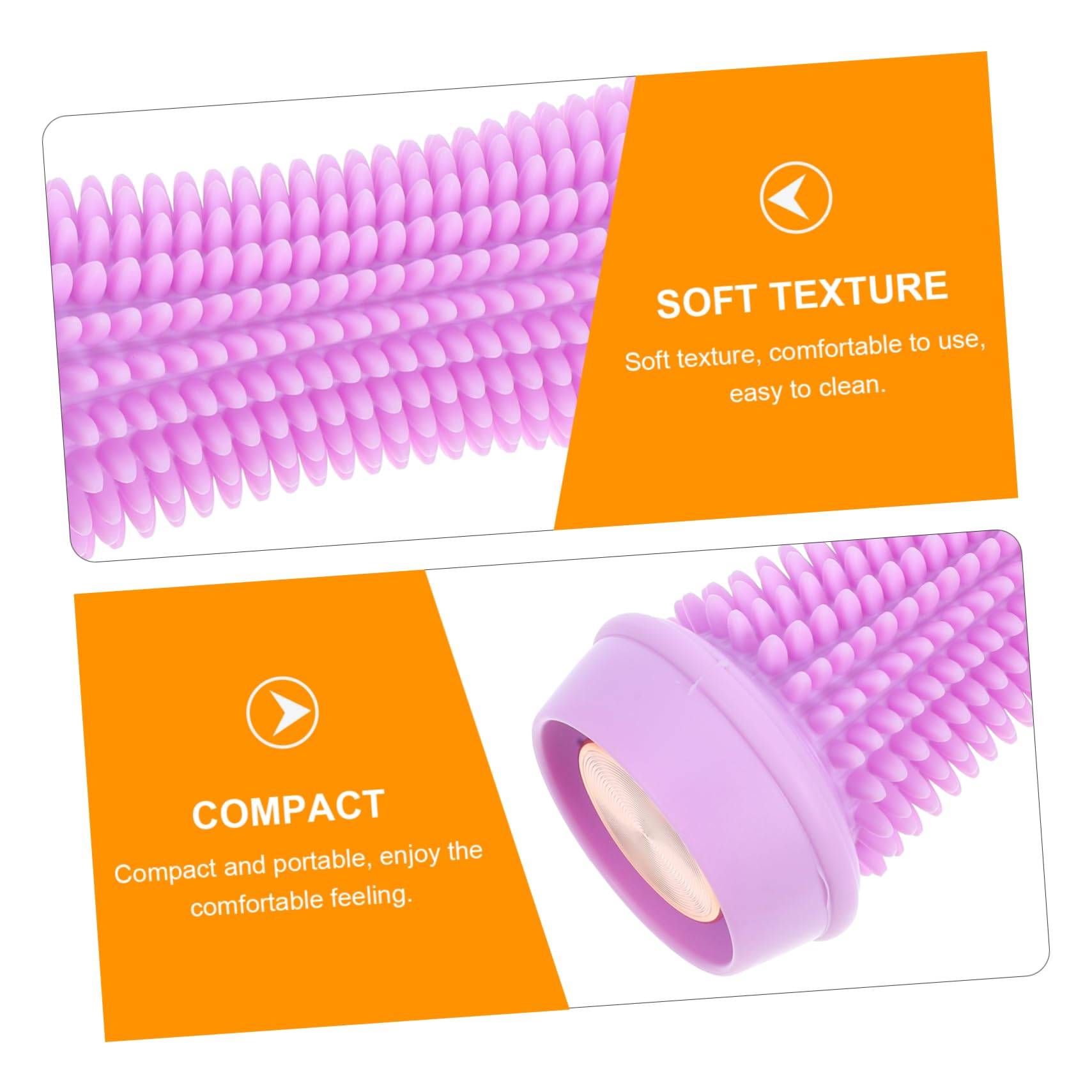KOMBIUDA Rullo per Massaggio Sfera per Polpacci Massaggiatore Muscolare per Punto Trigger Rullo per Massaggio alle Gambe Allenatore per Piedi in Silicone Portatile per Yoga