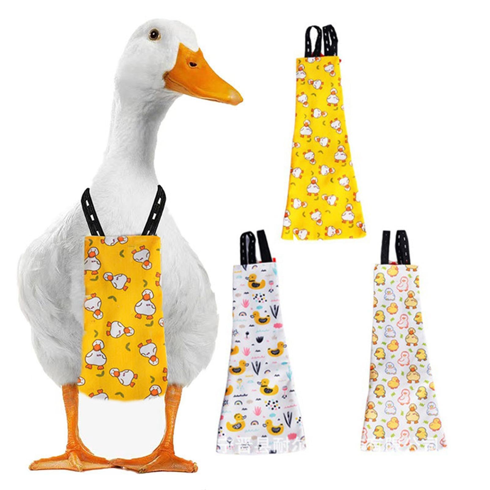 3 Pañales De Pato - Pañales De Pollo Lavables | Pañales Reutilizables para Aves De Corral con Hebilla | Pañales Ajustables para Patitos, Ropa Impermeable para Pollos, Pañales para Mascotas para GAL