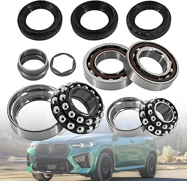 31507533971 Front Differential Bearings Repair Kit Compatible with 2006-2020 BMW xDrive For X1 X3 X4 X5 X6 328i 335i 528i 535i 550i xDrive