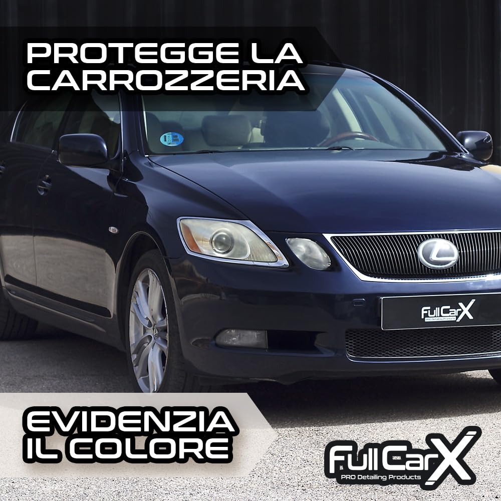 FULLCARX Wax Technology 5L Cera Carnauba Liquida Lucida Auto, Super Gloss Coating Protezione Duratura, Potenza Idrofobica, Facile Applicazione, Lavaggio a Secco, Prodotto Professionale Detailing