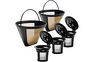 Ninja Dual Brew Coffee Maker Reusable Filter Set: 3 K-Cup Pods and 2 Coffee Filters