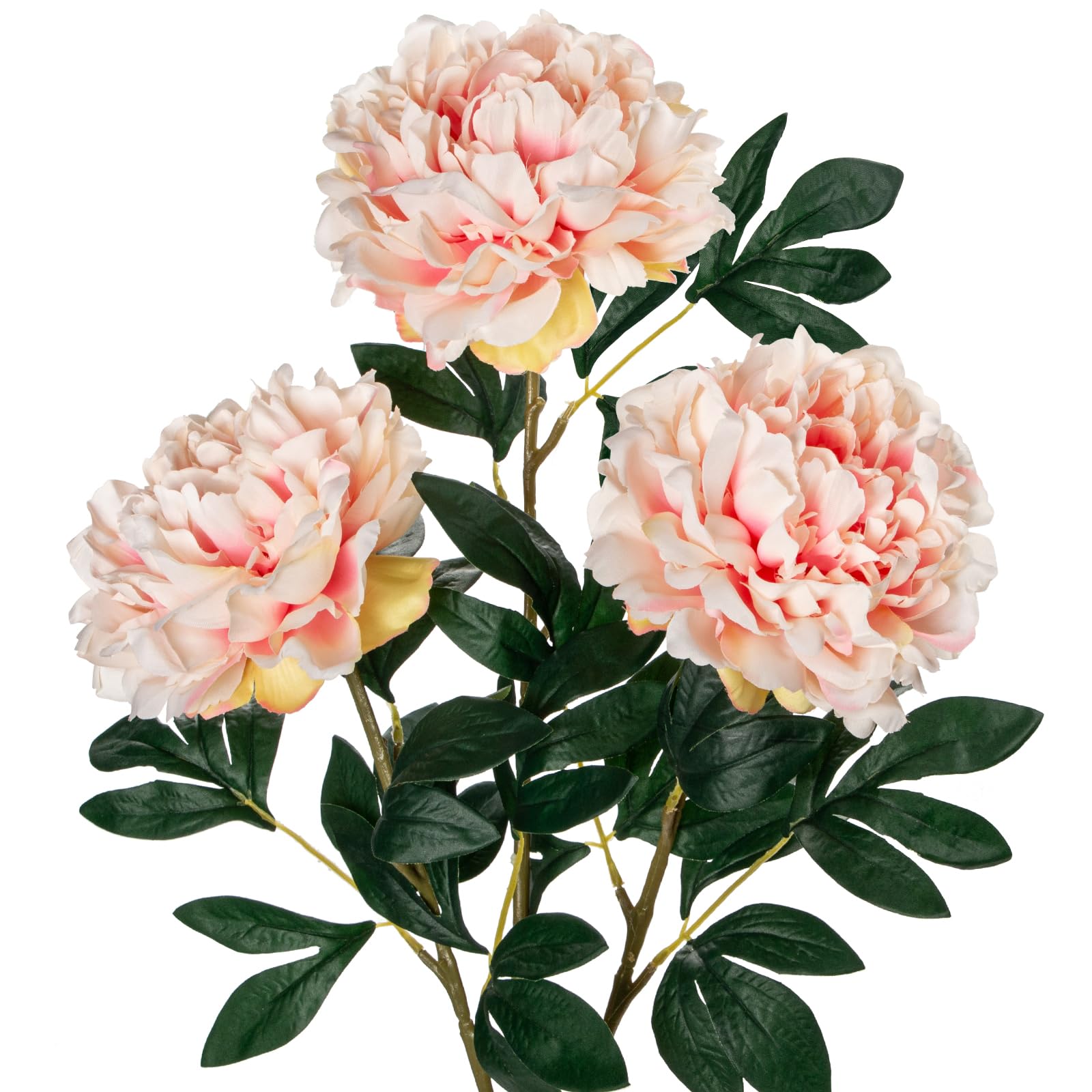 Hollyone 6.3'' Light Pink Peony Artificial Flowers with 29.1'' Long Stem