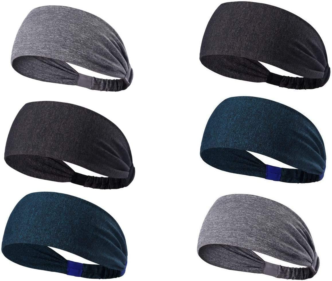 [3 piezas] Banda para el pelo estilo turbante para hombre, diadema que absorbe el sudor, accesorios para el cabello, simple, turbante deportivo, absorbente del sudor, secado rápido, antibacteriano,