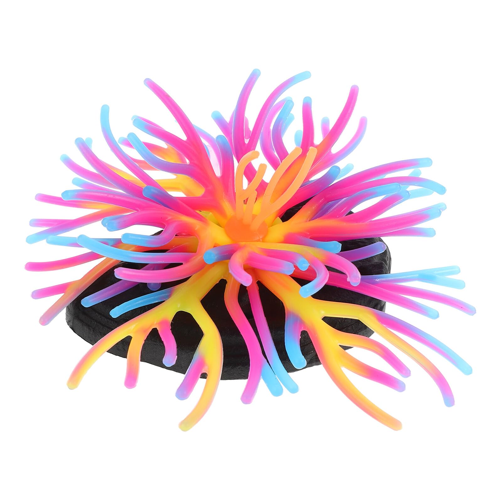 COHEALI Artificial Sea Anemone and Coral Branches Silicone Aquarium Decor Soft Realistic Blue Coral Ornament for Fish Tank