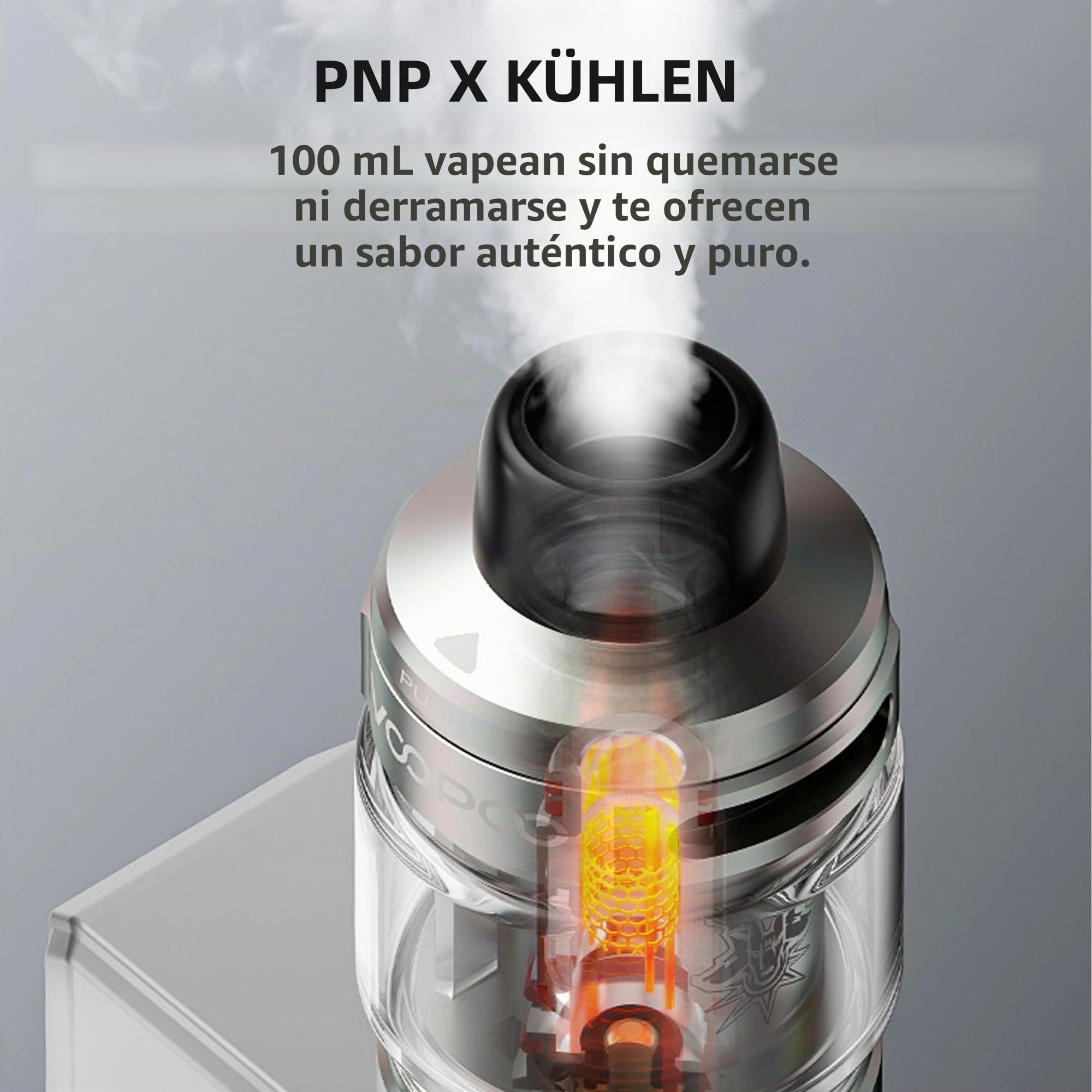 DRAG 5 | VOOPOO Drag 5 Mod Tank Kit Cigarrillo electrónico con tanque UFORCE-X (PNP-X) de 5,5 ml - Sin nicotina, Sin batería