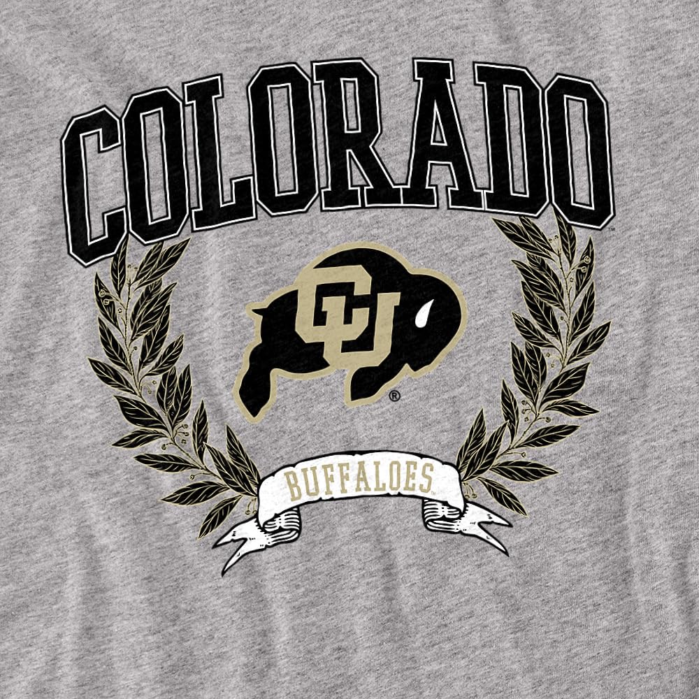 LOGOVISION University of Colorado Laurels Dark Kids T Shirt (2) for Toddler Boys and Girls, Athletic Heather