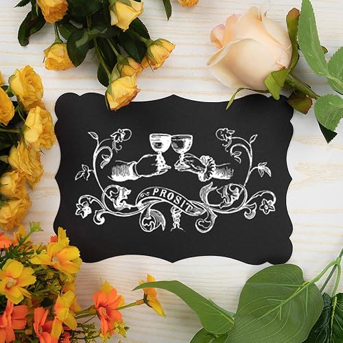 Miniatura 6 de Paquete de 50 tarjetas de papel kraft en blanco, cartulina, papel grueso, color marrón, tarjetas de felicitación para menús de tarjetas de regalo,