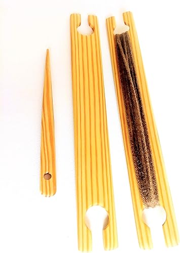 2unidades de 22inch tela Stick Shuttles última intervensión tejer aguja 3herramientas Total