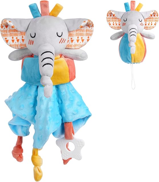 Vicloon Baby Blanket Baby Comforters Elephant, Baby Girl Boy Comforter Blanket, New Born Baby Infant Toddler Cuddle Snuggle Toy Blankets for Nursery Strollers, Cots, Cribs, Car Seats