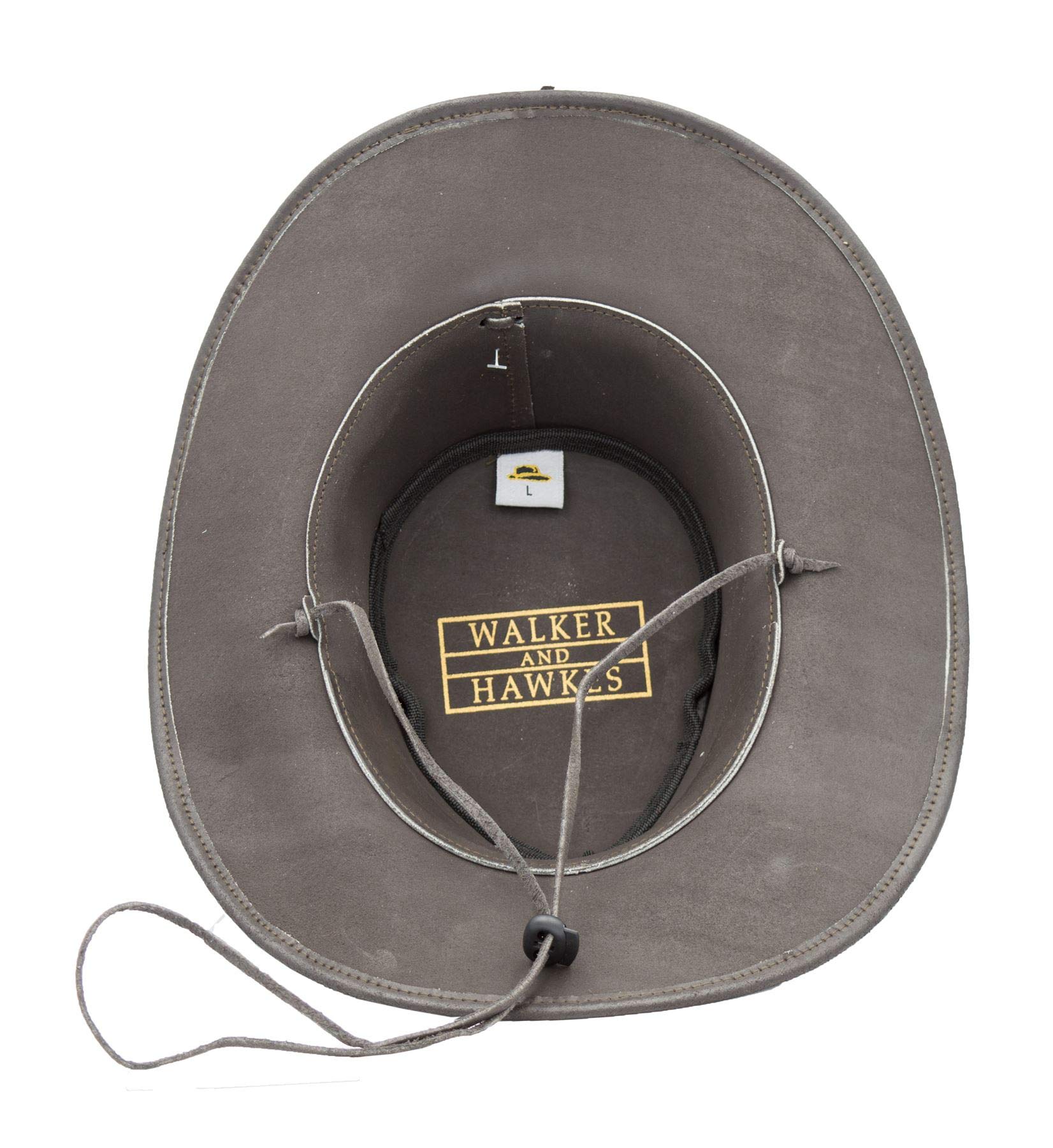 Walker and Hawkes - Sombrero de Conchos de Vaquero Outback de Cuero de Vaca