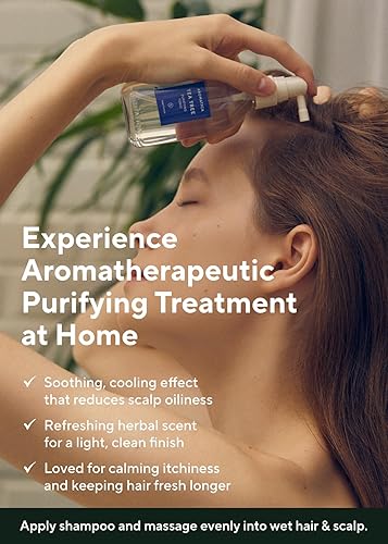 Miniatura 6 de AROMATICA Tónico purificador de árbol de té, parabenos, silicona, sin sulfato, vegano, tónico calmante y refrescante para tu cuero cabelludo, ayuda