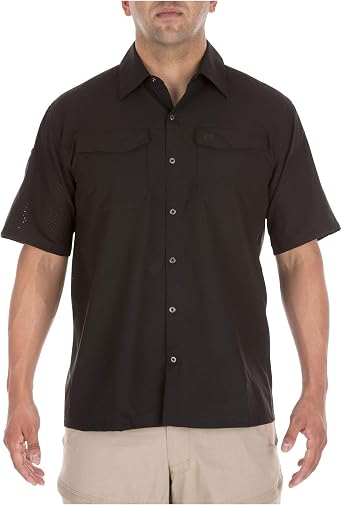 5.11 Tactical Mens Freedom Flex Short Sleeve Professional Button-Up Shirt