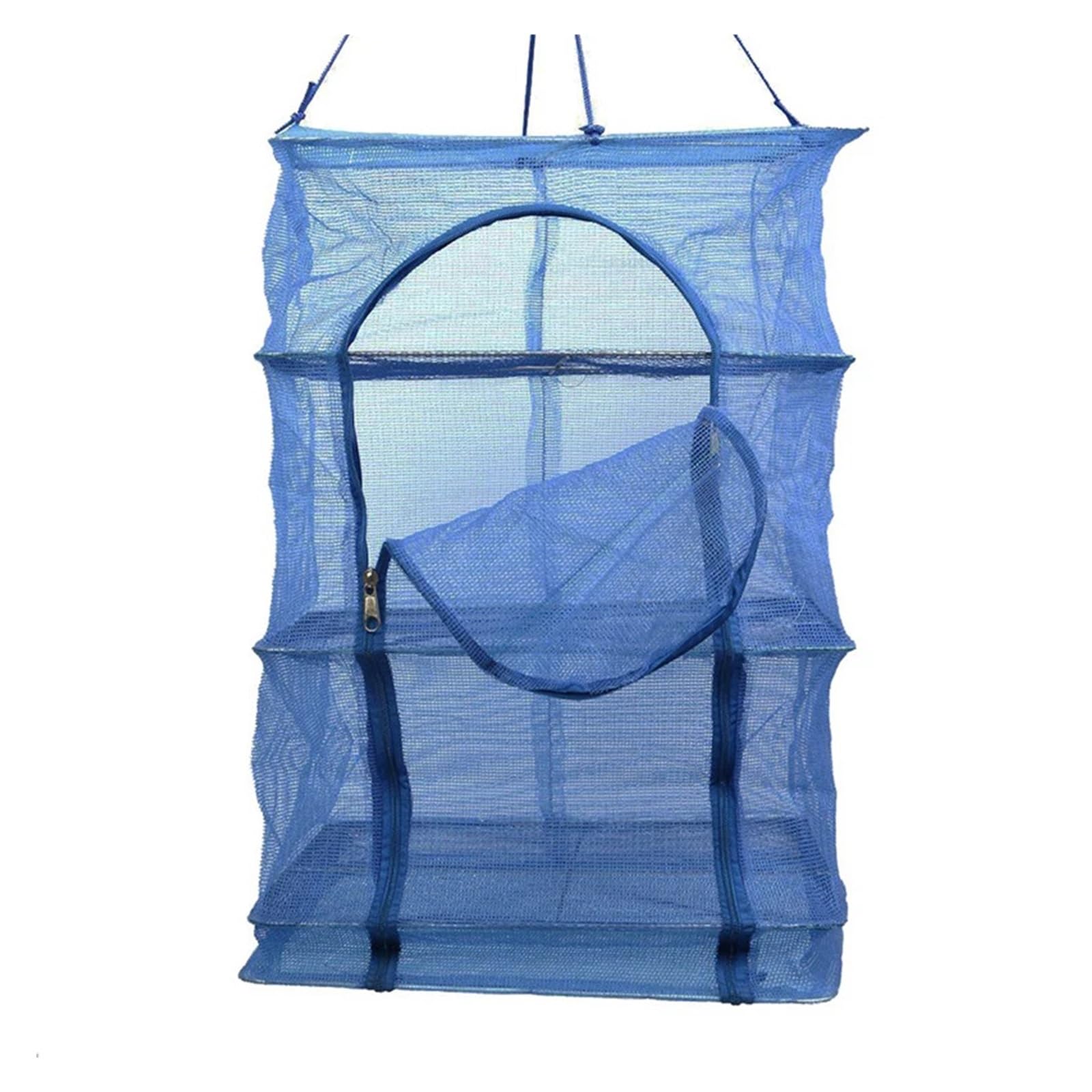Trockennetz Kräuter Fischnetz for Aufhängen, Sonnentrocknungsnetz, faltbar, 3-lagig, Gemüse, Kräuter, Fischtrockner, Netz, Trockengestelle, Kräuternetz, Trockner(3-Tier_50X50X66CM)