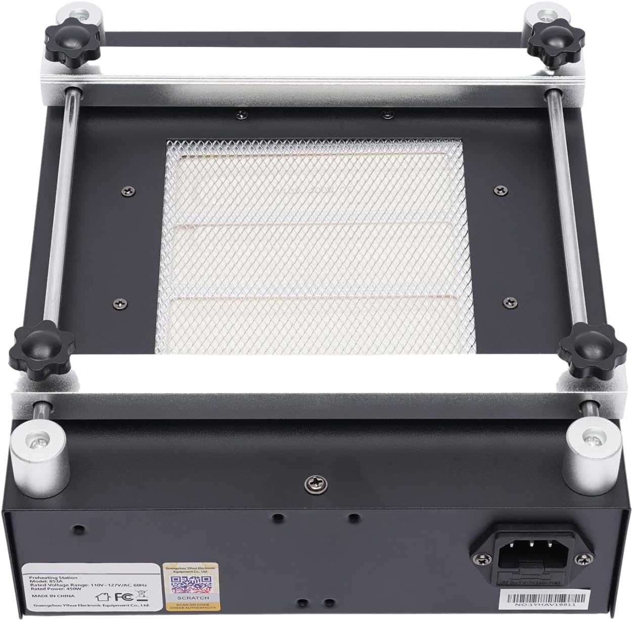 450W /110V 853A Preheater BGA Rework Station Preheating Digital Display Station Preheater bga Rework Station Preheating Oven Station Preheating Station Hot Plate Preheating Oven Welder