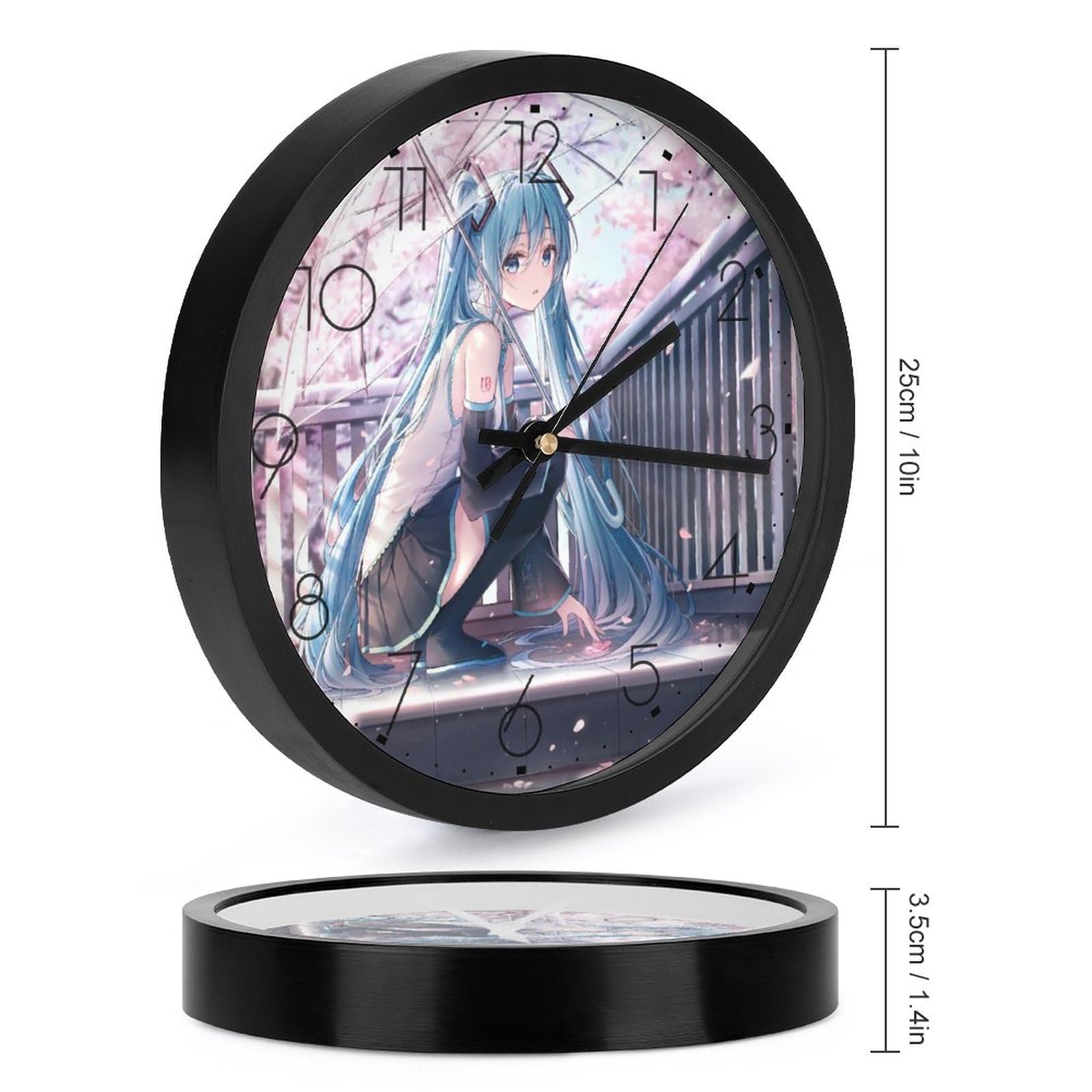 Amazon.co.jp: 初音ミク 時計 壁掛け 静音 かわいい 壁掛け時計