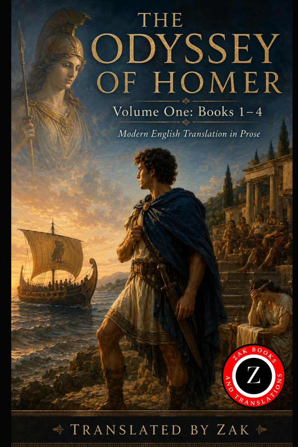 The Odyssey of Homer: A Modern English Translation: Volume 1: Books 1–4, The Telemachy (Easy to Read Prose)