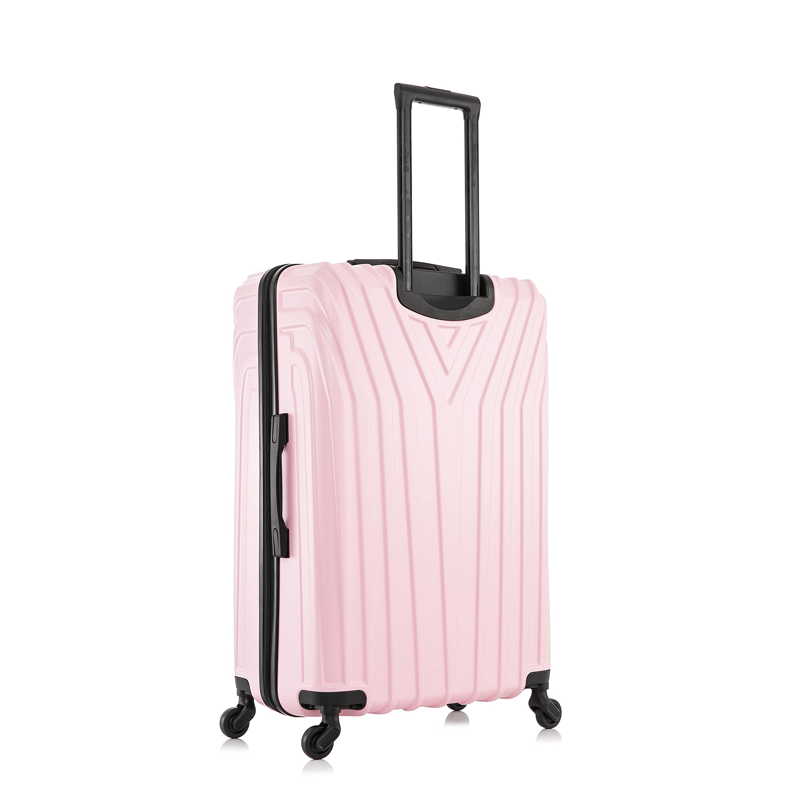 InUSA VASTY Luggage with Spinner Wheels | Durable Lightweight Hardshell SuitcaseTravel Sets with Handle and Trolley Pink ( Medium)