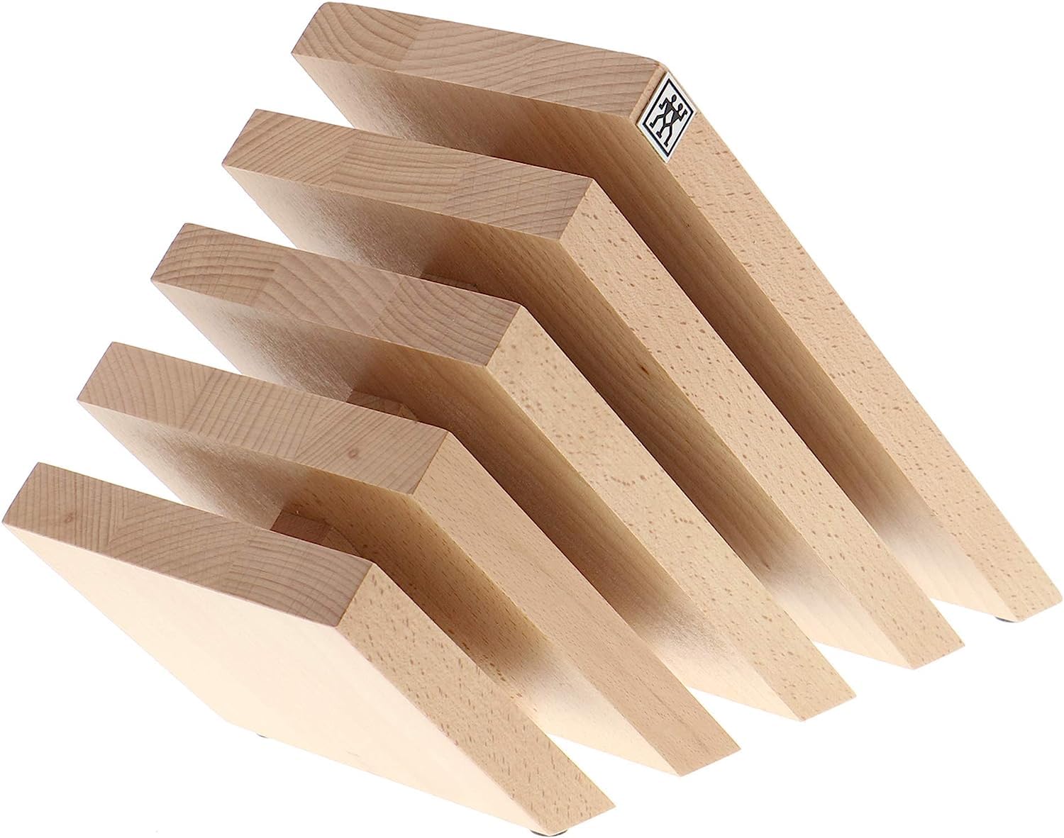 ZWILLING Italian Slanted Magnetic Knife Block - Natural Beechwood
