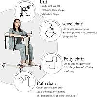 Vista 8 de Silla elevadora de paciente, silla de ruedas elevadora para el hogar, elevadora de silla de ruedas para el hogar, silla elevadora portátil