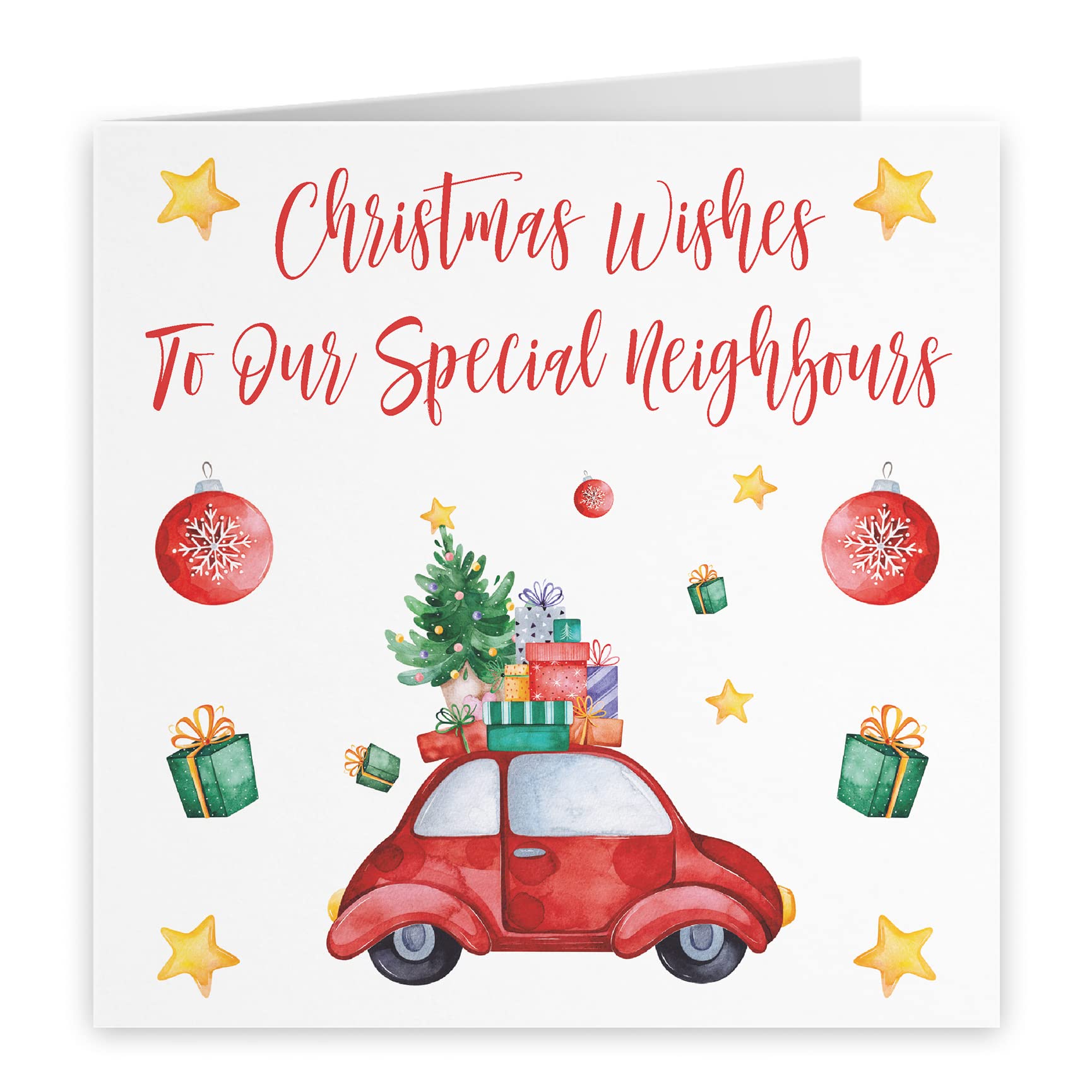 Hunts England - Neighbours Christmas Card - Christmas Wishes To Our Special Neighbours - Christmas Holiday Collection - Image 2