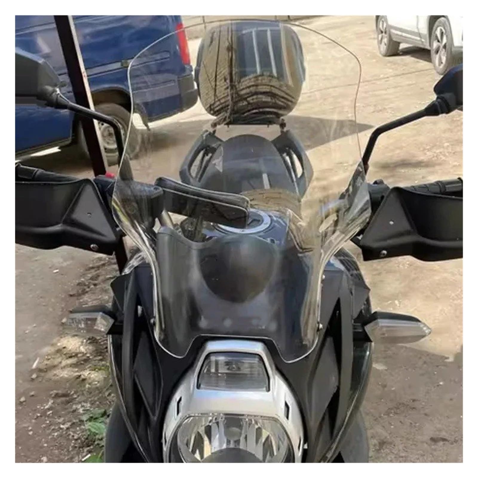 Cupolino Moto Per KLE650 KLE Per Versys Per 650 2010 2011 2012 2013 Parabrezza Moto Per Touring Deflettori Carenatura Parabrezza(B-42CM Clear)