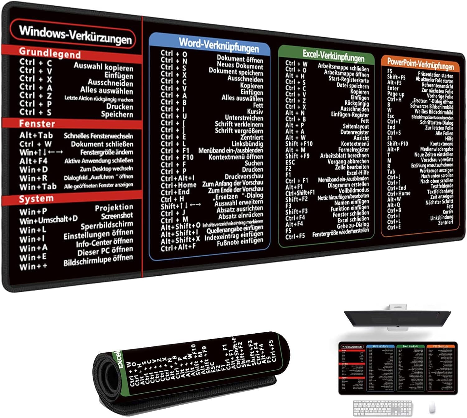 Grand tapis de souris pour bureau et école idéal sur PC - 8