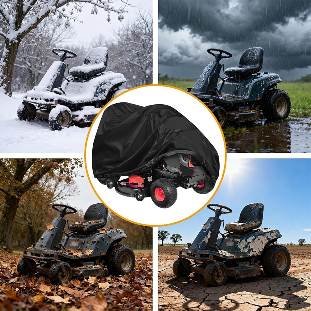 Cubierta para Cortacésped para Jacobsen 80 1977-1980, Oxford Funda Protectora Impermeable Anti Viento Accesorios Tractor Cortacésped