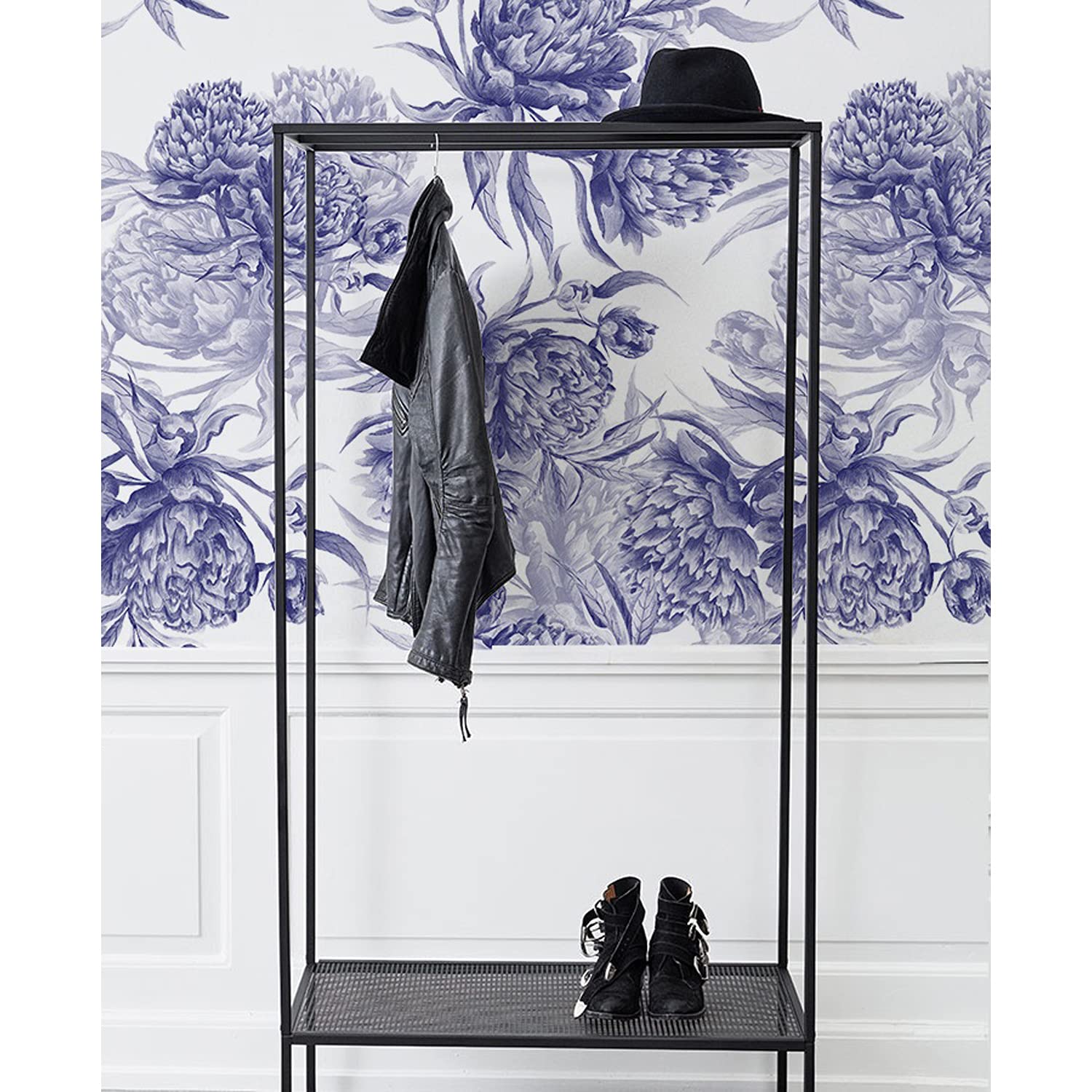 Papier peint premium pivoines florales décoration murale grand format
