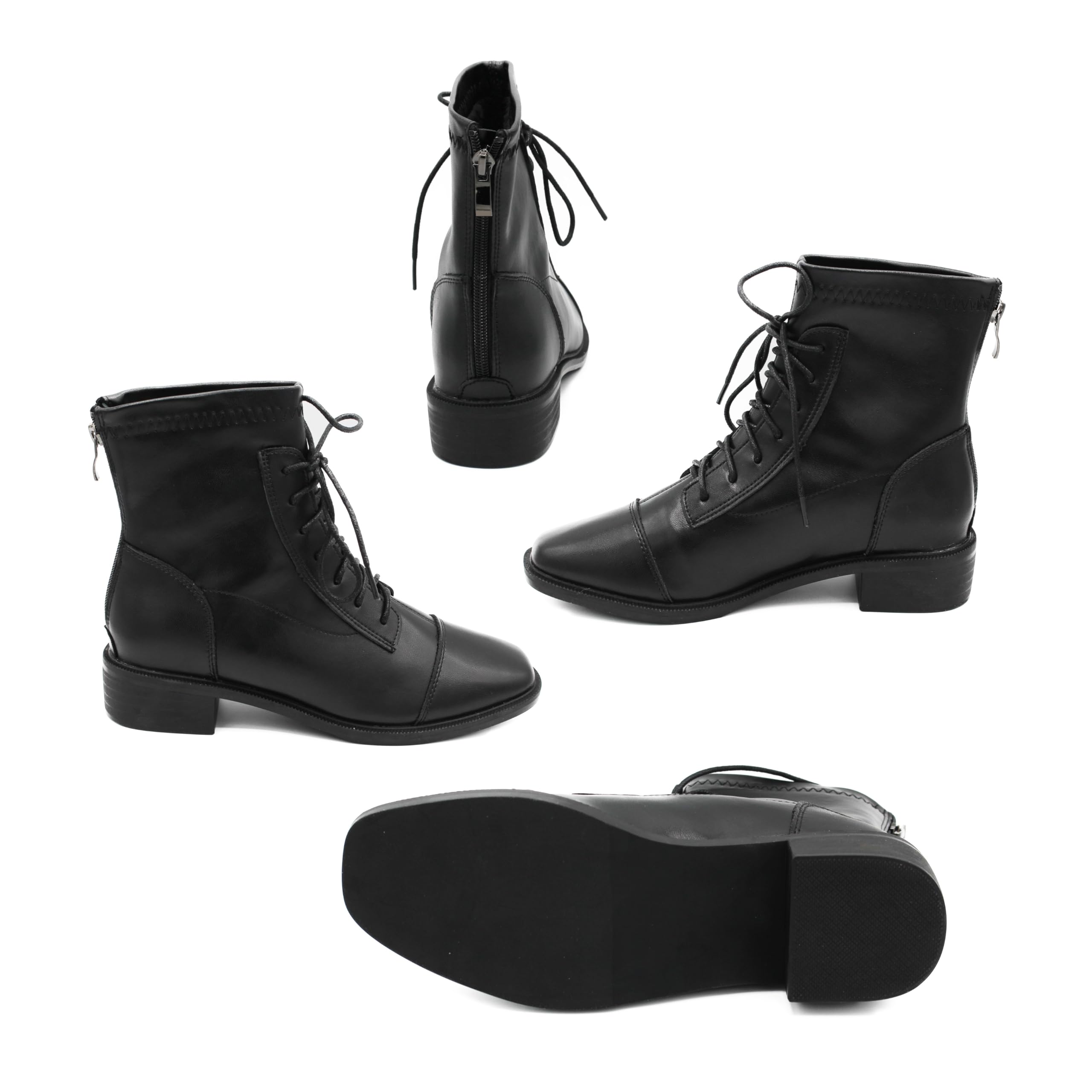 Zerimar Botines Elegantes de Piel para Mujer - Calzado de Vestir Cómodo y Moderno - Zapatos de Cuero para Cualquier ocasión