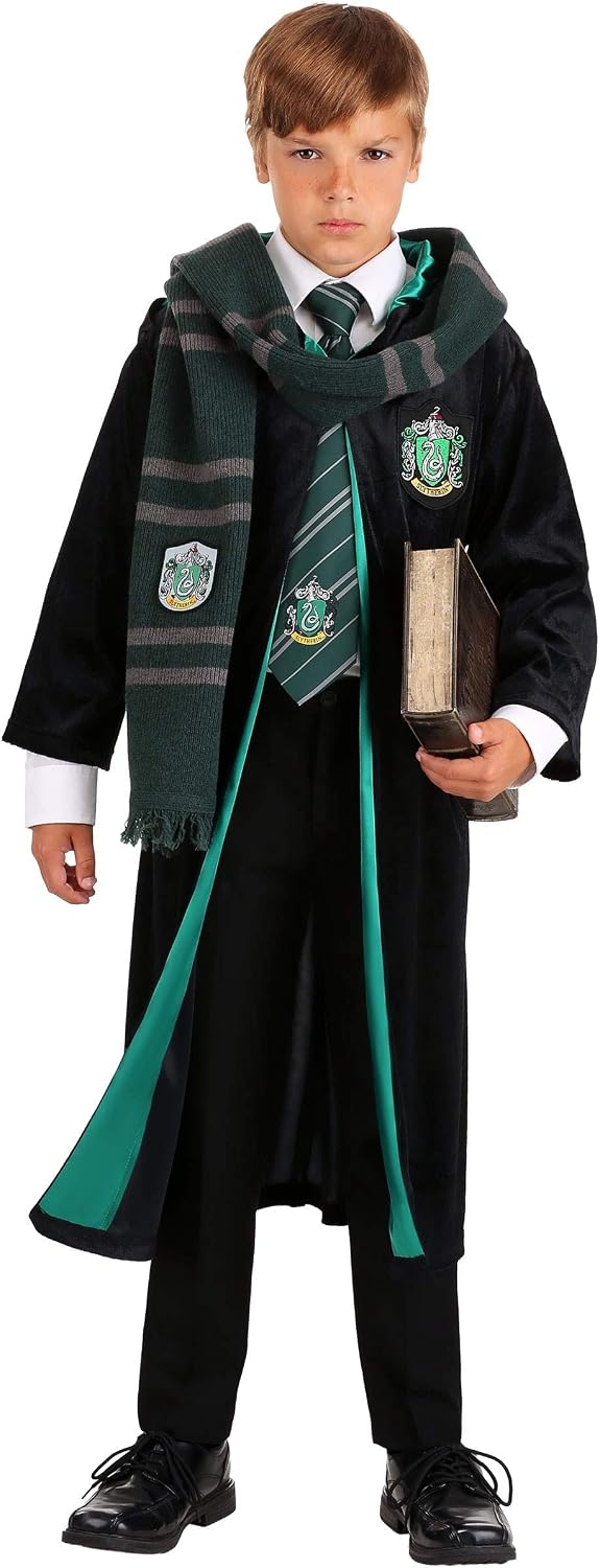 Harry Potter Kids Hogwarts House Robe Costumes - Child Gryffindor, Slytherin, Ravenclaw & Hufflepuff Robes