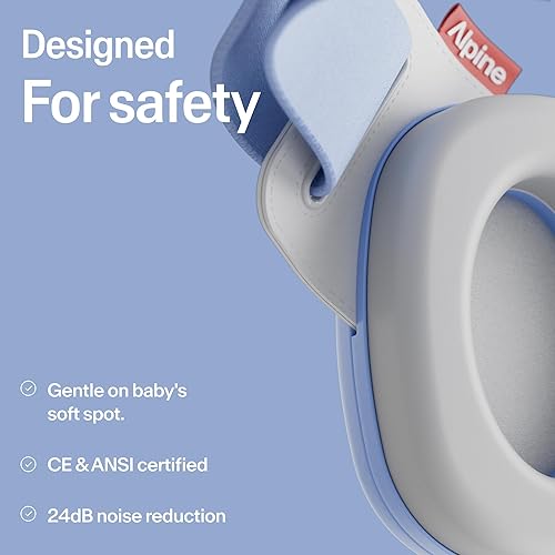 Miniatura 5 de Alpine Muffy Baby Comfort - Protege la audición para bebés y niños pequeños - Certificado CE y ANSI - Diadema única para un ajuste seguro y