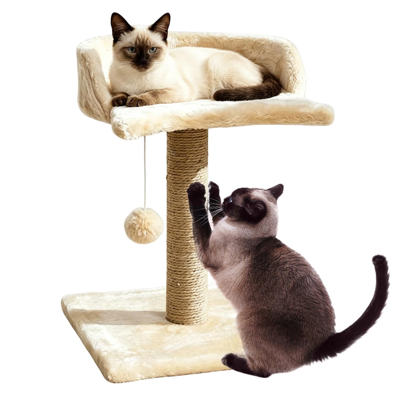 Postes rascadores de gatos juguetes interactivos altos autoacicaladores con | Poste Para Gatos Para Muebles, Suelo, Ejercicio, Enriquecimiento, Juego Y Afilado De Garras De