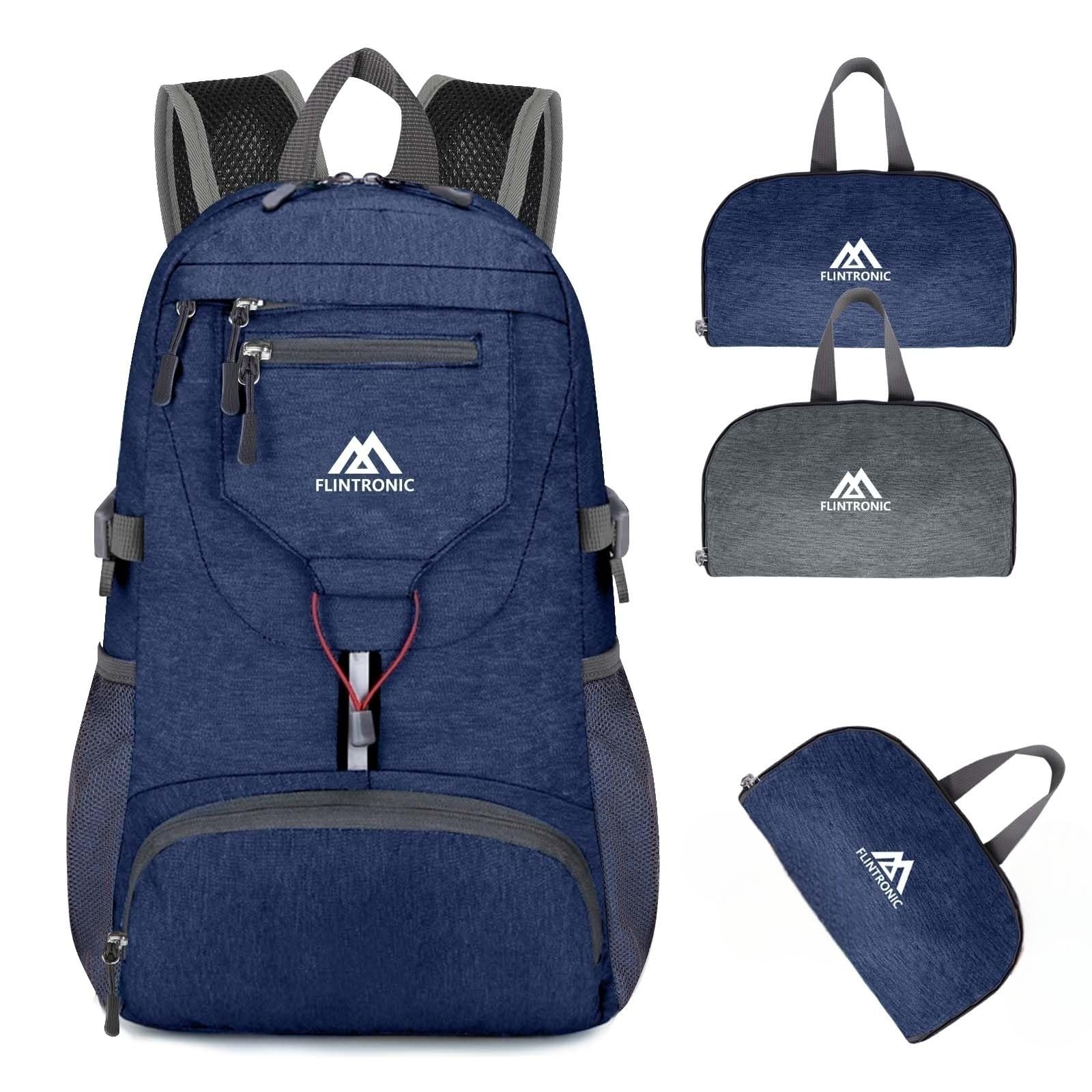 flintronic Foldable Small Backpack, 20L Ultra Lightweight Rucksack, Foldable Hiking Backpack, Unisex Packable Backpack, Waterproof Travel Daypack For Outdoor Sport Biking Hiking (Dark Blue)