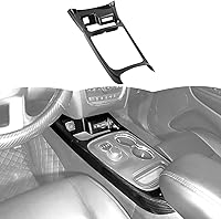 Vista 1 de RT-TCZ Marco de cubierta de fibra de carbono para consola central de palanca de cambios, accesorios de decoración interior compatibles con Dodge