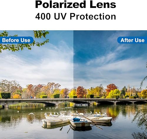 Miniatura 3 de ROCKBROS Gafas de sol polarizadas para hombres y mujeres, protección UV, gafas de ciclismo, gafas deportivas