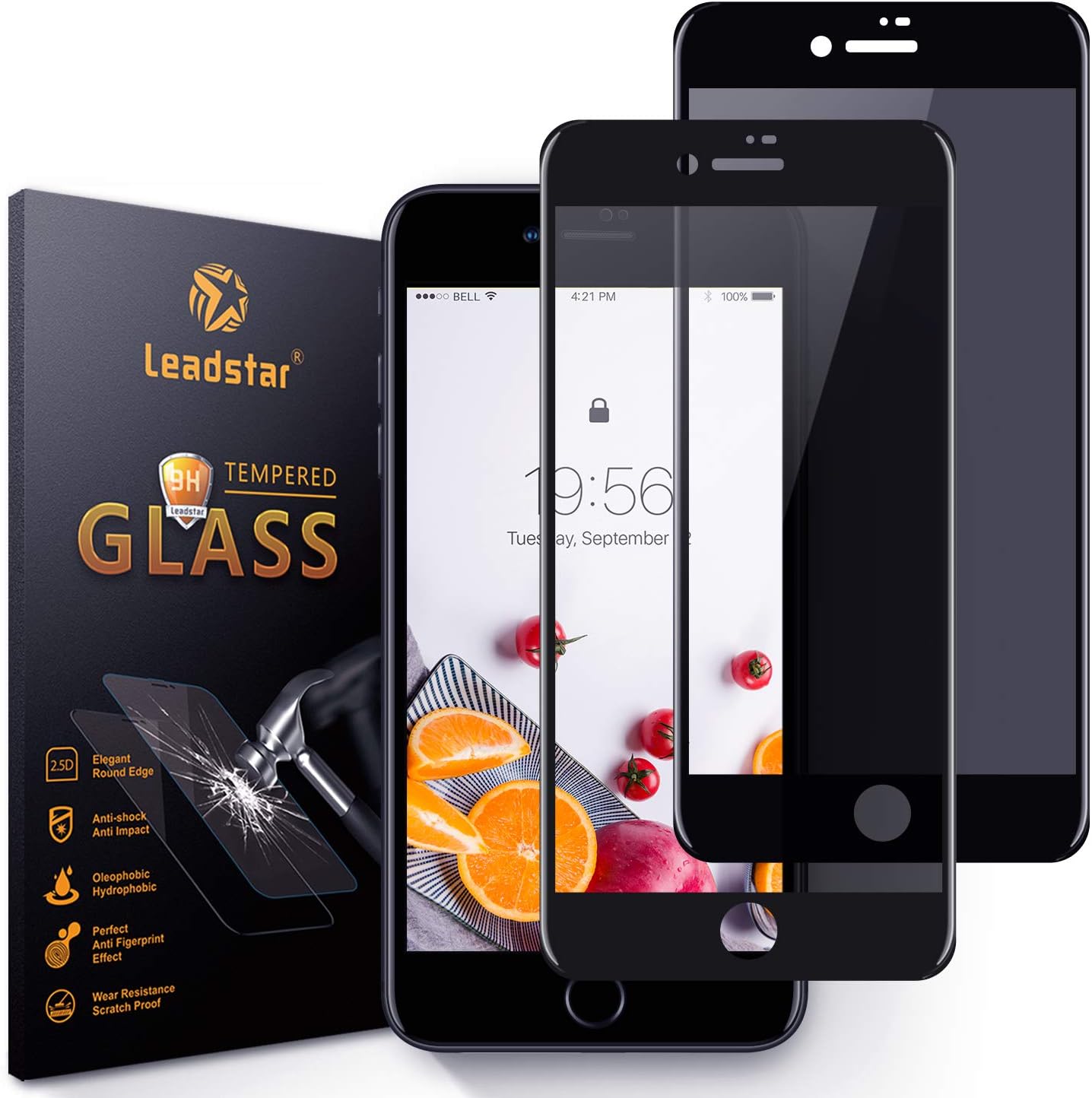 Privacy Screen Protector for iPhone 8 7 6s 6 iPhone Se 2020 Anti Spy 9H Tempered Glass Film, 3D Curved Edge to Edge Full Coverage iPhone 8 7 6s 6 Privacy Screen Protector,4.7 inch